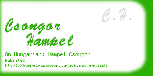 csongor hampel business card